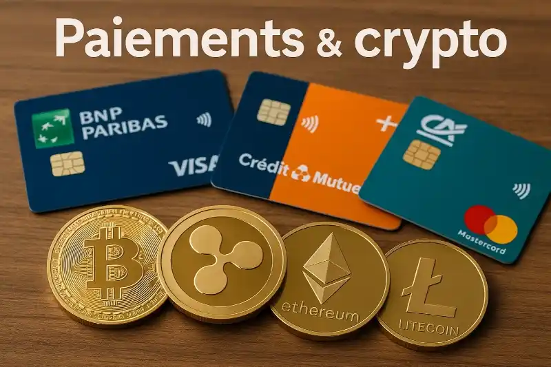 Méthodes de paiement : cartes, portefeuilles, crypto